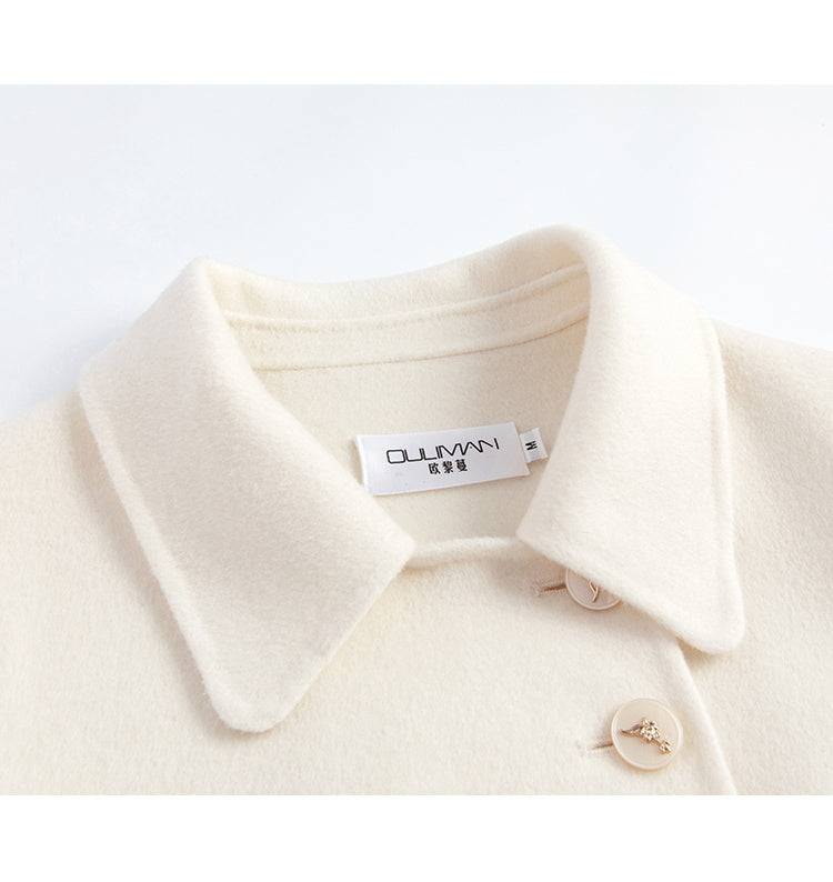 High-end Long Slim-fit Woolen Coat Wool Overcoat Women - Buy Lifestyle